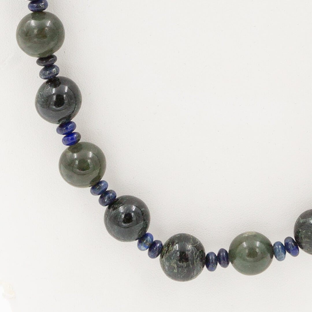 Big Sur Monterey Jade and Lapis Necklace