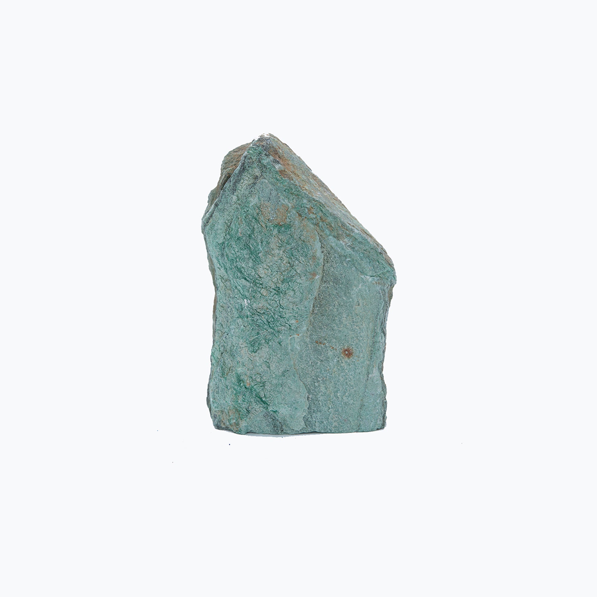 Fuchsite Stand Up Stone.  Gorgeous iridescent Fuchsite display piece.   Just beautiful, but hard to see the highlights in the photo.   You will receive the exact piece pictured.   Size is 7 inches tall and 4 inches wide.   Some Shamans say that Fuchsite helps you to rejuvenate body, mind and soul.
