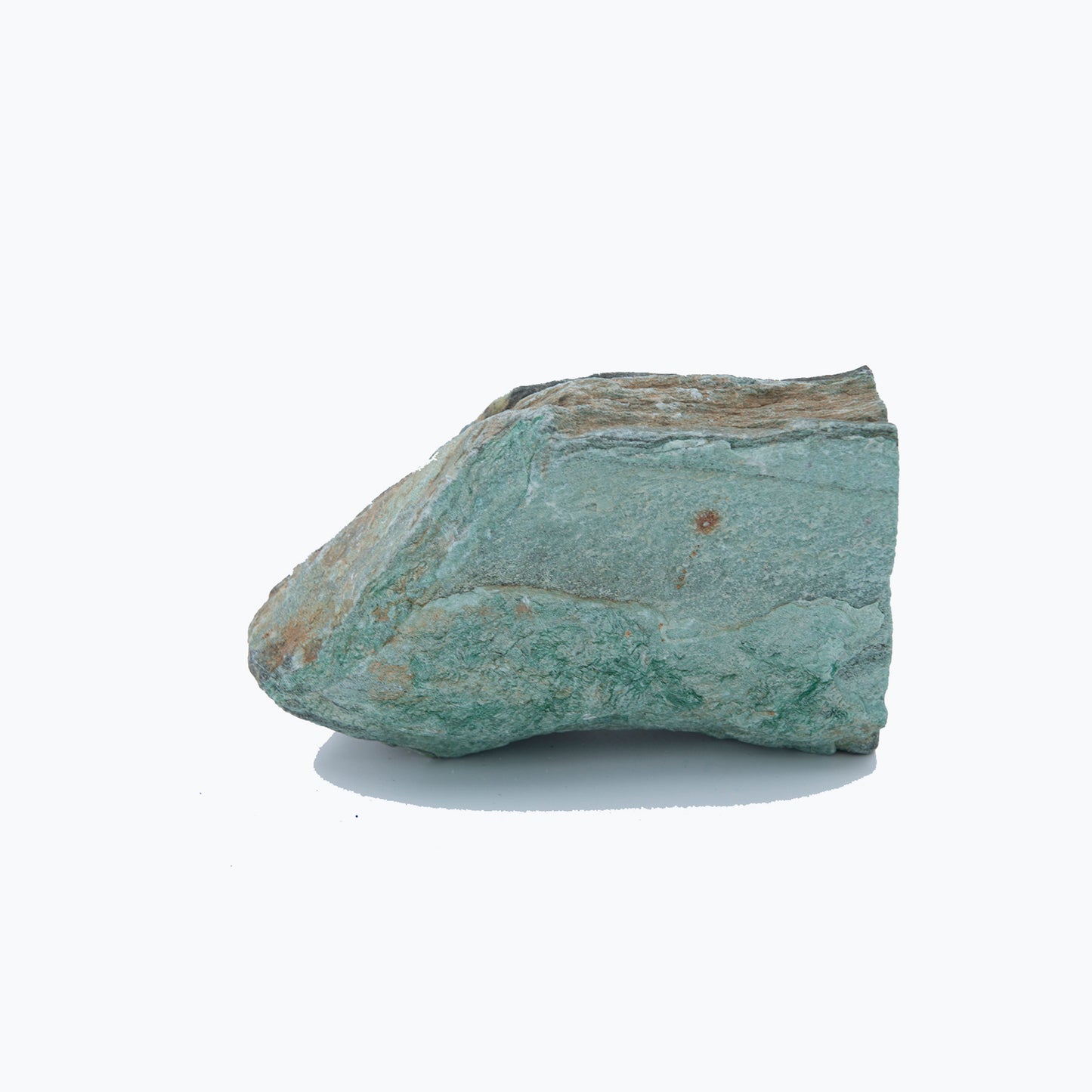Fuchsite Stand Up Stone. Gorgeous iridescent Fuchsite display piece. Just beautiful, but hard to see the highlights in the photo. You will receive the exact piece pictured. Size is 7 inches tall and 4 inches wide. Some Shamans say that Fuchsite helps you to rejuvenate body, mind and soul.