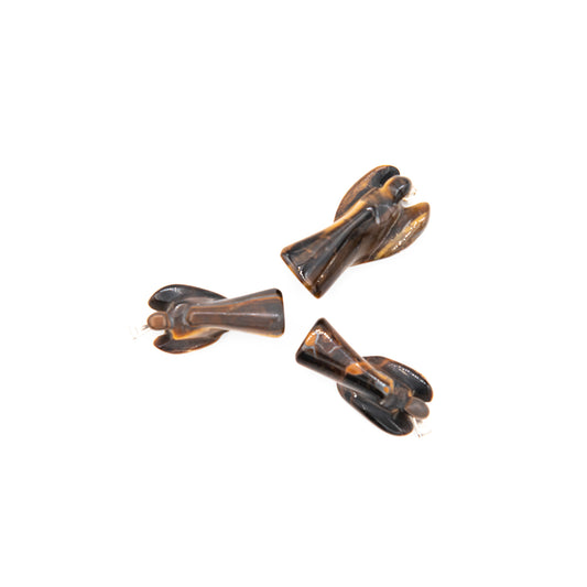 Tiger's Eye Angel Pendant.  At a little over one inch these cute Angel pendants are carved from top quality Tiger's Eye.  Tiger's Eye is said to increase motivation.