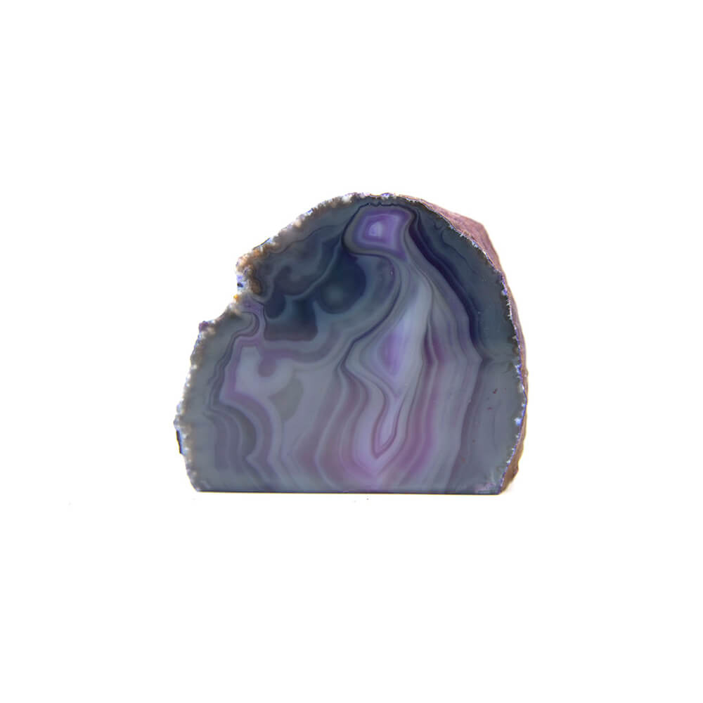 Gorgeous standup Agate from Brazil. Almost 4 inches wide and 3.5 inches tall. Color is enhanced.  Agate is said to assist in grounding, protection and stability