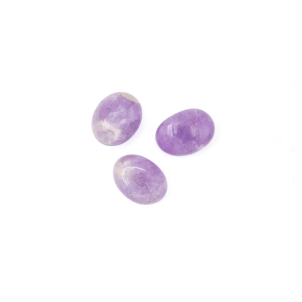 Nicely rounded purple Amethyst pieces with excellent polish and feel.  Approximately 2 inches in size.
