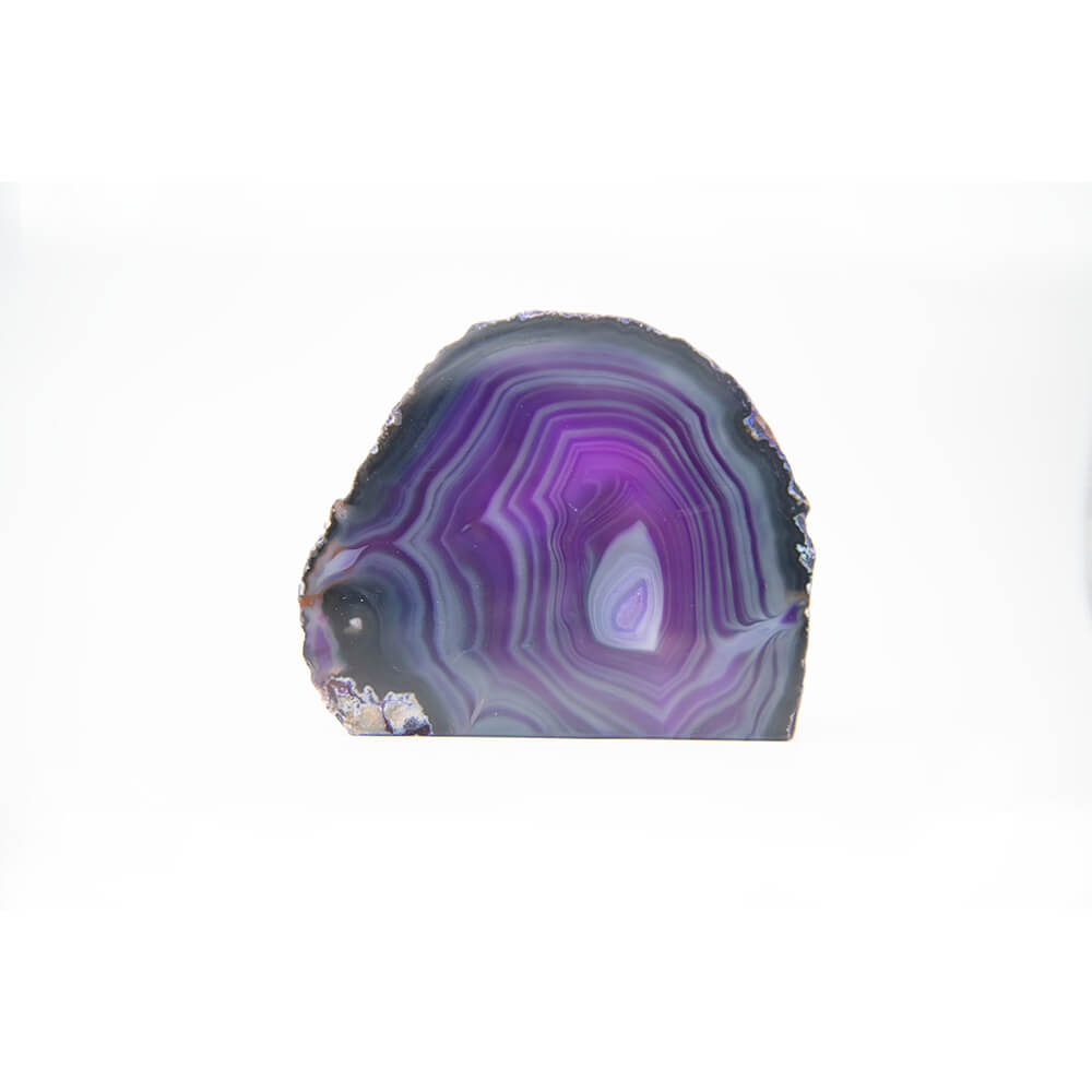 Brazilian Agate.  5x4x almost 2 inches in size. Beautiful pattern and enhanced color.  Agate is said to assist in grounding, protection and stability.