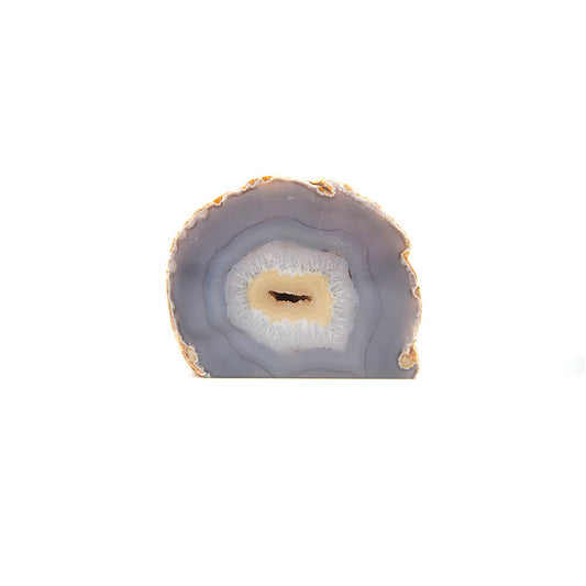 Brazilian Agate. Thick heavy piece. Nice natural color stand up. 3.5x3x3 inches. Brazilian Agate is said to assist in grounding, protection and stability.