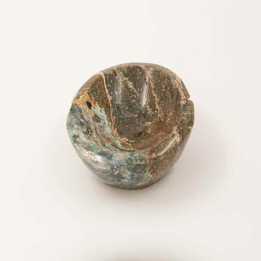 Rare Ocean Jasper from Madagascar.  Beautiful orbicular patterns.  This stone has become much more rare since its sole deposit has no more stock.