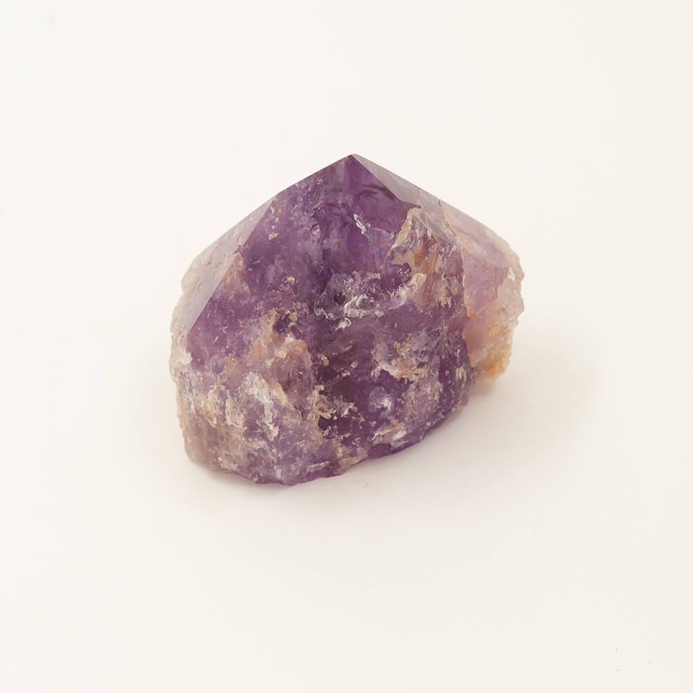 Very pretty Purple Amethyst point.  Eye-catching, varied colors.  Size: 3x3.25x2.25in.