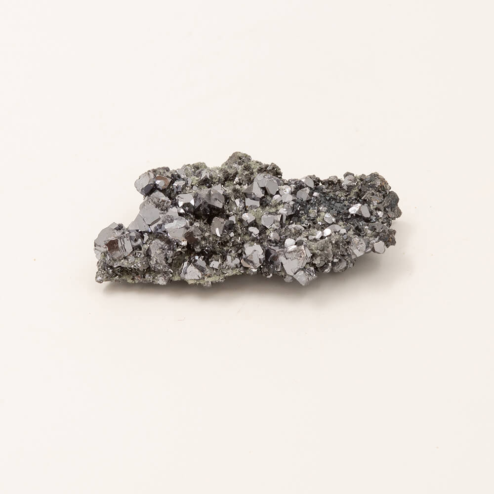 A very bright zinc sulphide mineral that is said to be grounding and spiritually enlightening. Crystals on both sides and measuring a little over 3x2 inches.