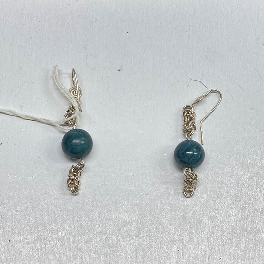 Vonsen Blue Jade Earrings