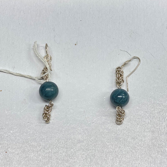 Vonsen Blue Jade Earrings