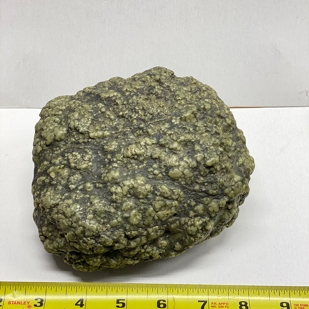 Botryoidal RiverBlossom Jade Masterpiece.  Incredible fully botryoidal beauty from our helicopter trips to our private property in the remote Trinity Alps, CA. 6x5x2.5 inches...Heavy and solid.