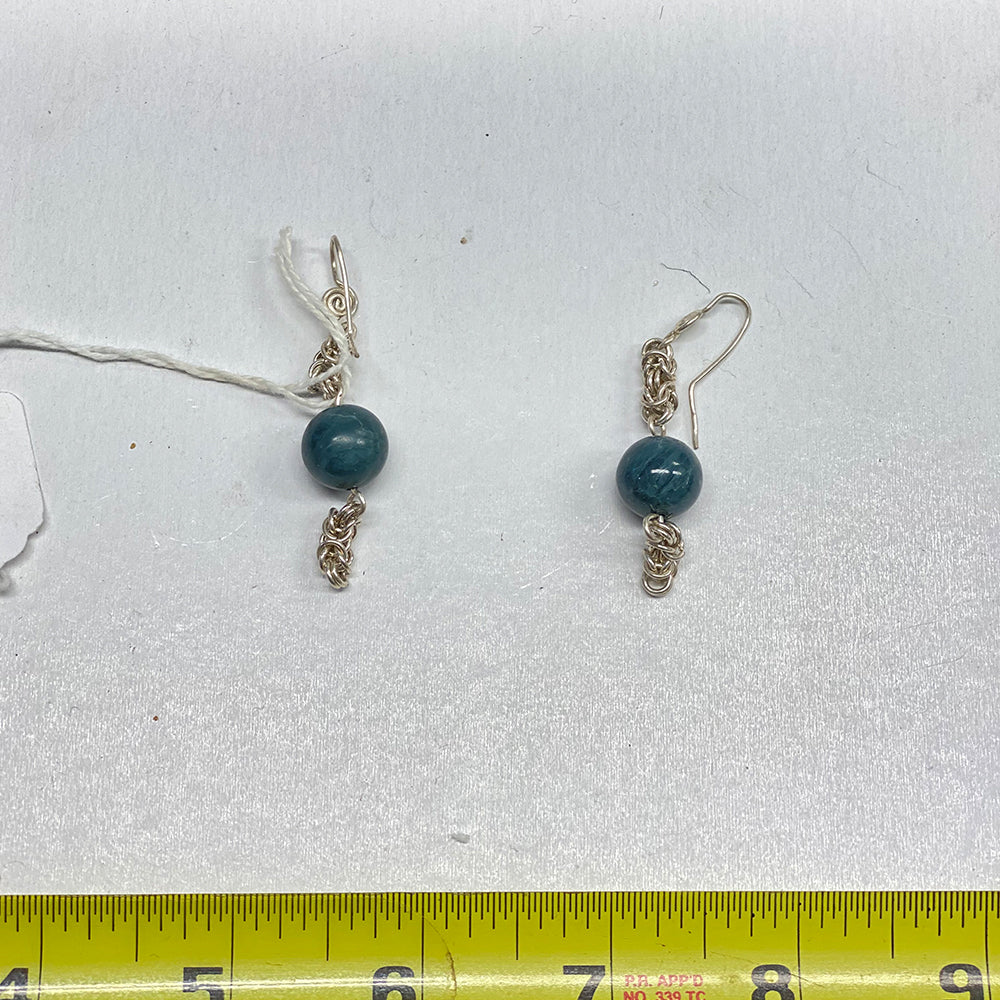 Vonsen Blue Jade Earrings