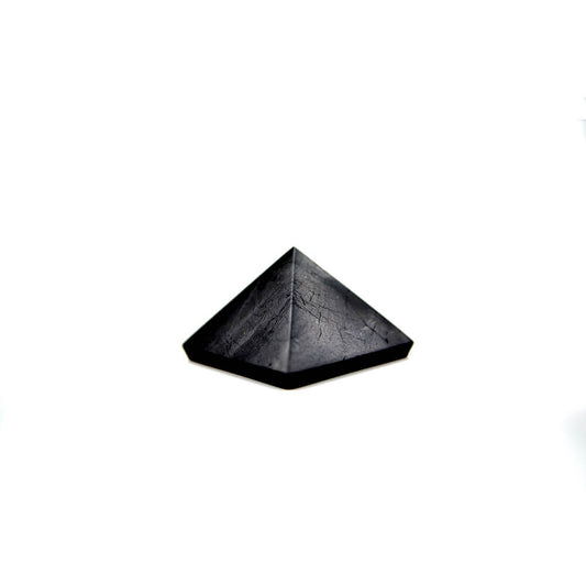 Large, powerful and protective as the lore goes...  Rare pyramid shape with nice polish. Jet black in color. 2x2 inches square.