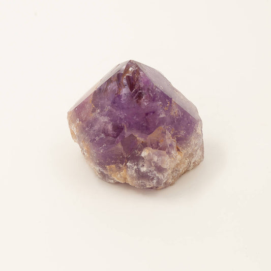 Very pretty Purple Amethyst point.  Eye-catching, varied colors.  Size: 3x3.25x2.25in.