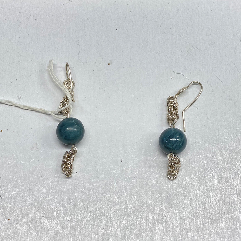 Vonsen Blue Jade Earrings